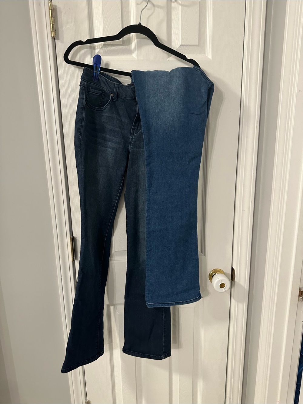 1822 Denim Women's Two-Tone Blue Flare Jeans 2pair bundle